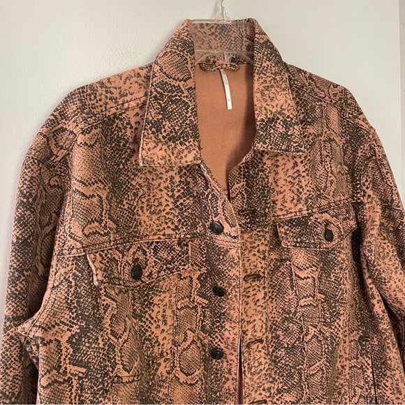 Free People Snake Trucker Jacket - Picture 4 of 7